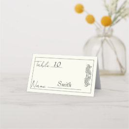 "Anpassade Blommigt Elegance Bröllop" Placeringskort