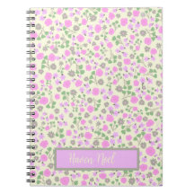 Anpassade blommigt journal