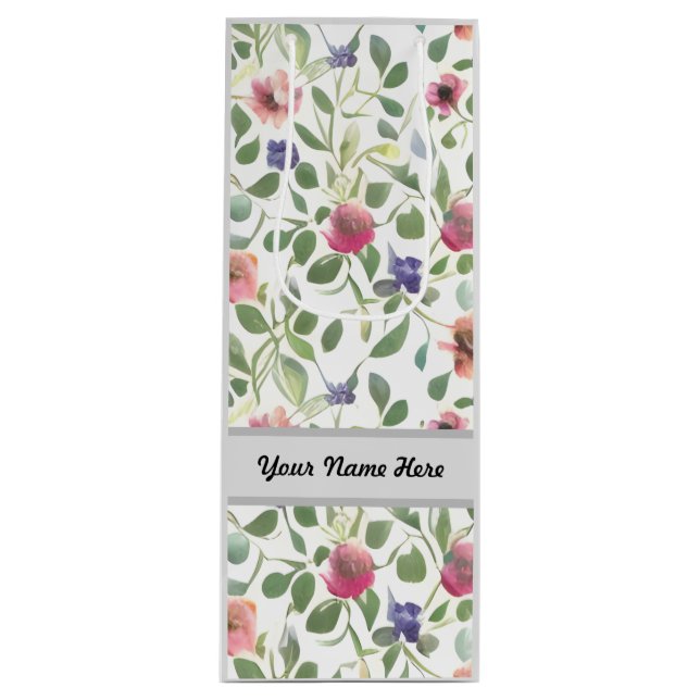 Anpassade Blommigt Patern Heliotrope Flowers (Framsidan)