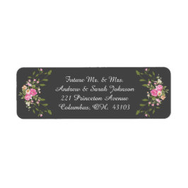 Anpassade Blommigt RETURADRESS-LAGRINGSAKER Returadress Etikett