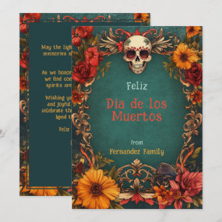 💀 Anpassade Blommigt Tribute Dia de Muertos