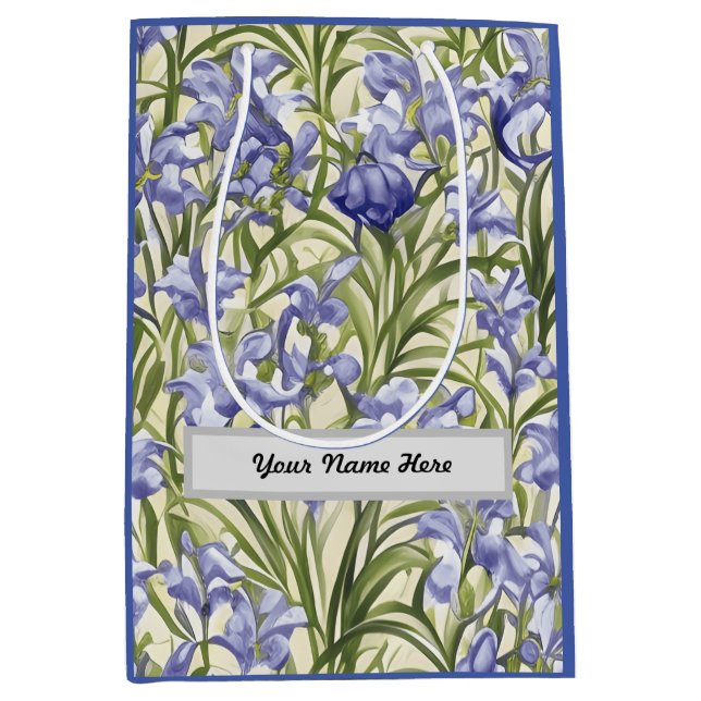 Anpassade Blommönster Bluebell Flowers (Framsidan)