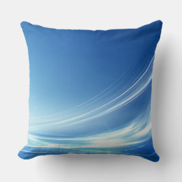 Anpassade Blue Abstrakt Dekorativ kudde