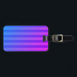 Anpassade Blue och Lila Rand Bagagebricka<br><div class="desc">Anpassade Blue and Lila Rand Luggage Tagg</div>