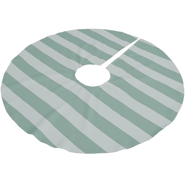 Anpassade Blue Rand Julgransmatta Borstad Polyester (Vinklad)