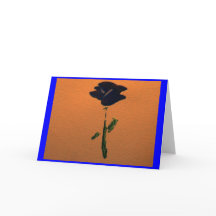 Anpassade Blue Ro Hälsning eller Note Card