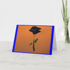 Anpassade Blue Ro Hälsning eller Note Card Kort