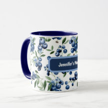 Anpassade Blueberry Mugg