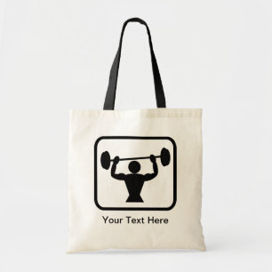 Anpassade BodyBuilder/Vightlifter-Logotyp Tygkasse