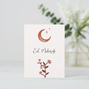 Anpassade Boho Islamic Eid Mubarak Helg Vykort