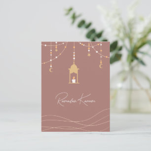 Anpassade Boho Islamic Ramadan Kareem Helg Vykort