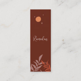 Anpassade Boho Islamic Ramadan Mini Bookmark