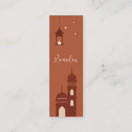 Anpassade Boho Islamic Ramadan Mini Bookmark
