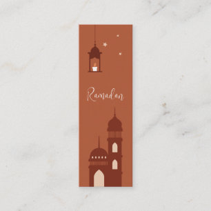 Anpassade Boho Islamic Ramadan Mini Bookmark