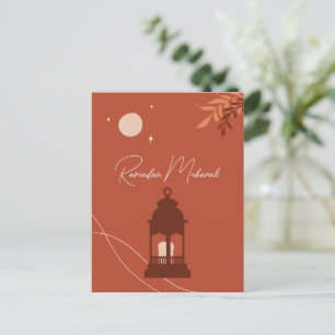 Anpassade Boho Islamic Ramadan Mubarak Helg Vykort