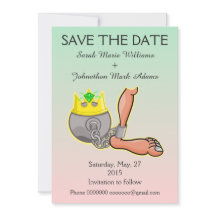 Anpassade Boll och kedja Spara datum