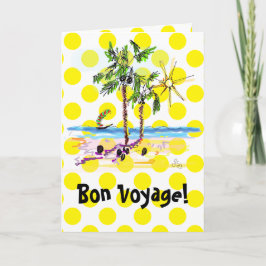 Anpassade Bon Voyage Greeting Card by Ginette Kort