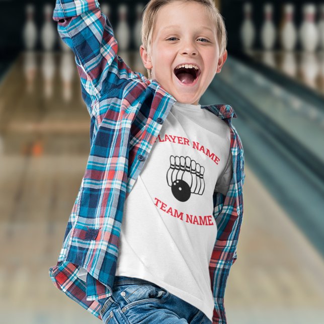 Anpassade Bowling Team T Shirt (Skapare uppladdad)