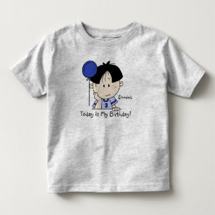 Anpassade Boy med Balloon Birthday T-shirt