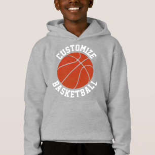 Anpassade Boys Basketball Hoodie Sweatshirt Tee