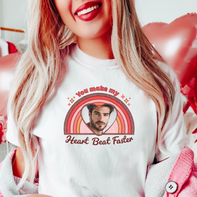 Anpassade Boyvän Romantic Tee, Anpassningsbar Phot T Shirt (Skapare uppladdad)