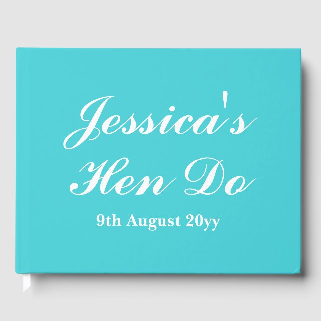 Anpassade brev till bruden Hen Do Helgtur Gästböcker (Framsida)