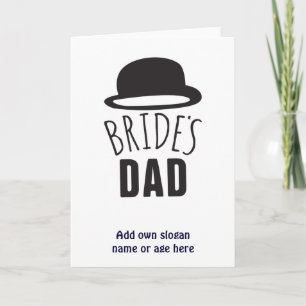 Anpassade Brides Pappa Far i Bride Kort