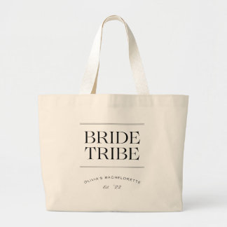 Anpassade Bridesmaid Tote Bag Gift Jumbo Tygkasse