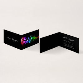 Anpassade Bright Colorful Abstrakt Art Visitkort
