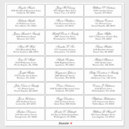 Anpassade bröllop gäst adressetiketter-dekal klistermärken