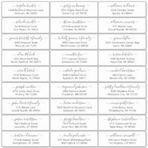 Anpassade bröllop gäst adressetiketter-dekal