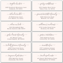 Anpassade bröllop gäst adressetiketter-dekal klistermärken