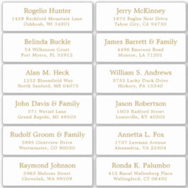 Anpassade bröllop gäst adressetiketter-dekal klistermärken