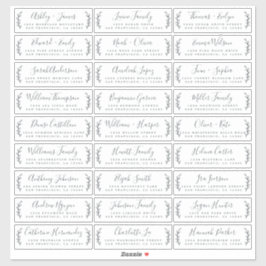 Anpassade Bröllop Guest-Adressetiketter Klistermärken