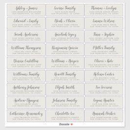 Anpassade Bröllop Guest-Adressetiketter Klistermärken