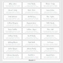Anpassade Bröllop Guest-Adressetiketter