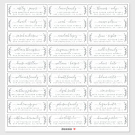 Anpassade Bröllop Guest-Adressetiketter Klistermärken