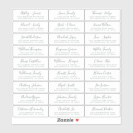 Anpassade Bröllop Guest-Adressetiketter Klistermärken
