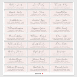 Anpassade Bröllop Guest-Adressetiketter Klistermärken