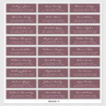 Anpassade Bröllop Guest-Adressetiketter