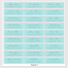 Anpassade Bröllop Guest-Adressetiketter Klistermärken