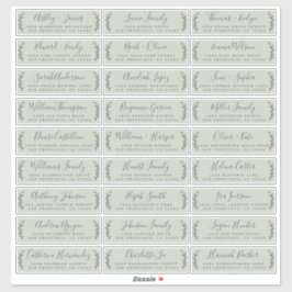 Anpassade Bröllop Guest-Adressetiketter Klistermärken