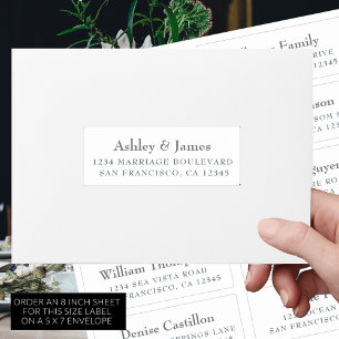 Anpassade Bröllop Guest-Adressetiketter Klistermärken