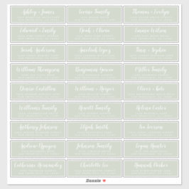 Anpassade Bröllop Guest-Adressetiketter Klistermärken