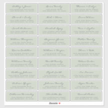 Anpassade Bröllop Guest-Adressetiketter