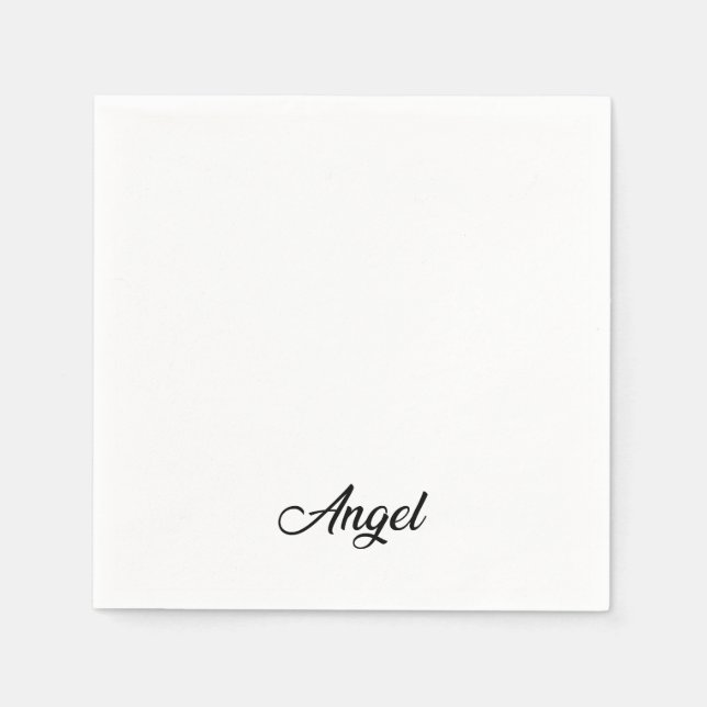 Anpassade Bröllop Pappersservett (Framsidan)