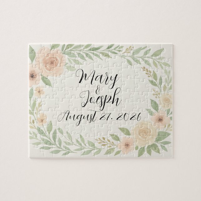 Anpassade Bröllop Puzzle-favoriter Pussel (Horisontell)