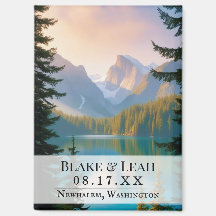 Anpassade Bröllop spara datum Magnet