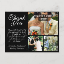 Anpassade Bröllop Tack för ditt kort 3 Bilder