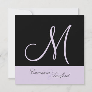 Anpassade bröllopsinbjudningar Monogram/lilja Inbjudningar